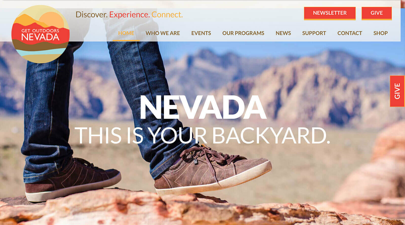 Get Outdoors Nevada old website