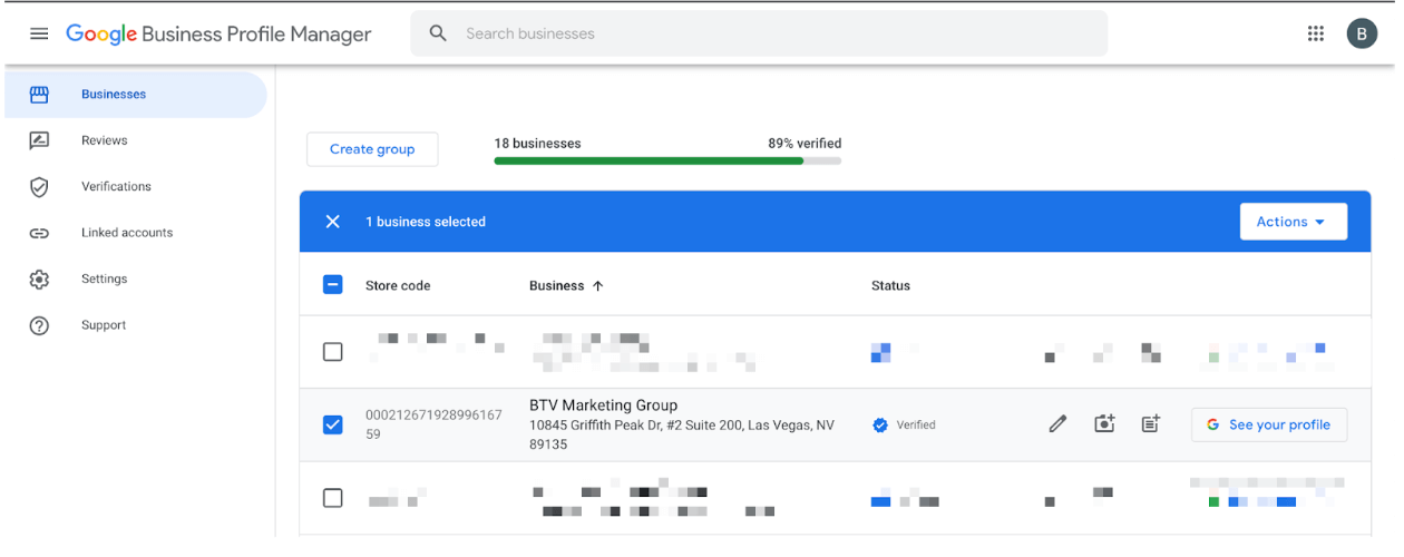 google business profile locations dashboard