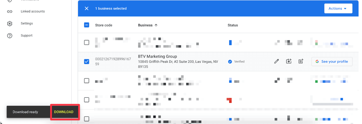 google business profile insights download